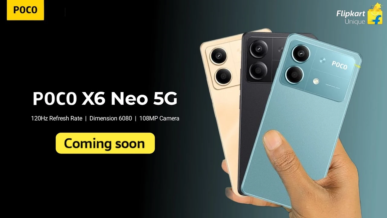 POCO X6 Neo 5G: भारत में लॉन्च हुआ 108MP कैमरा और 5000mAh बैटरी के साथ कम कीमत में दमदार फीचर्स वाला स्मार्टफोन